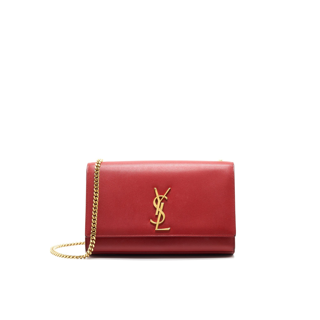 saint-laurent-ysl-grained-calfskin-medium-kate-bag-red-ghw