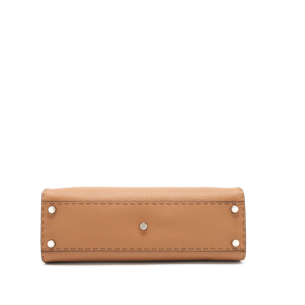 fendi-medium-peekaboo-tote-bag-grained-calfskin-caramel-shw