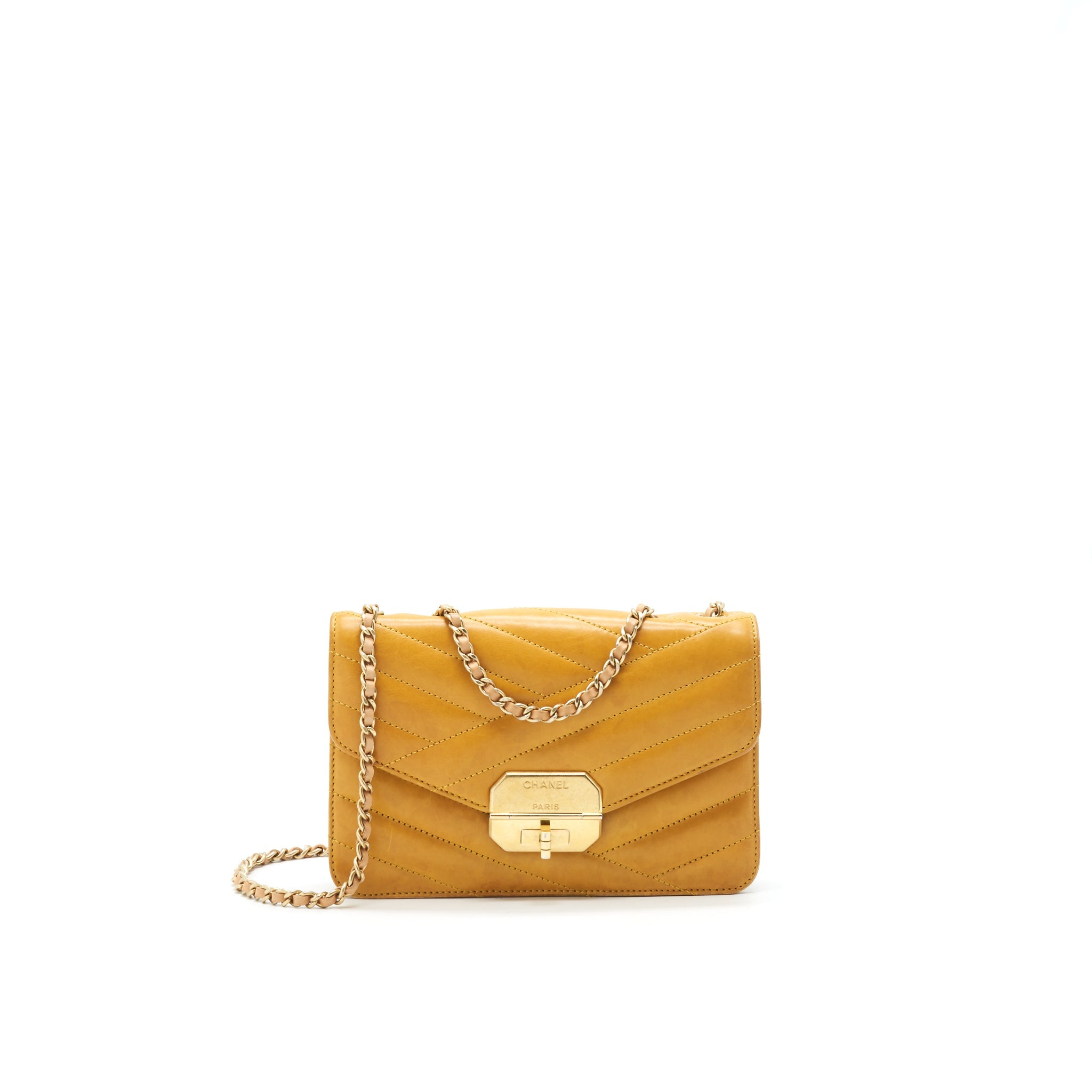 chanel-chevron-envelope-flap-bag-with-chain-in-yellow-ghw