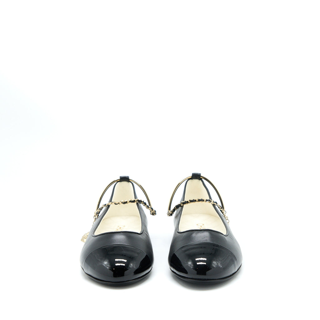 chanel-size-39-flats-lambskin-black