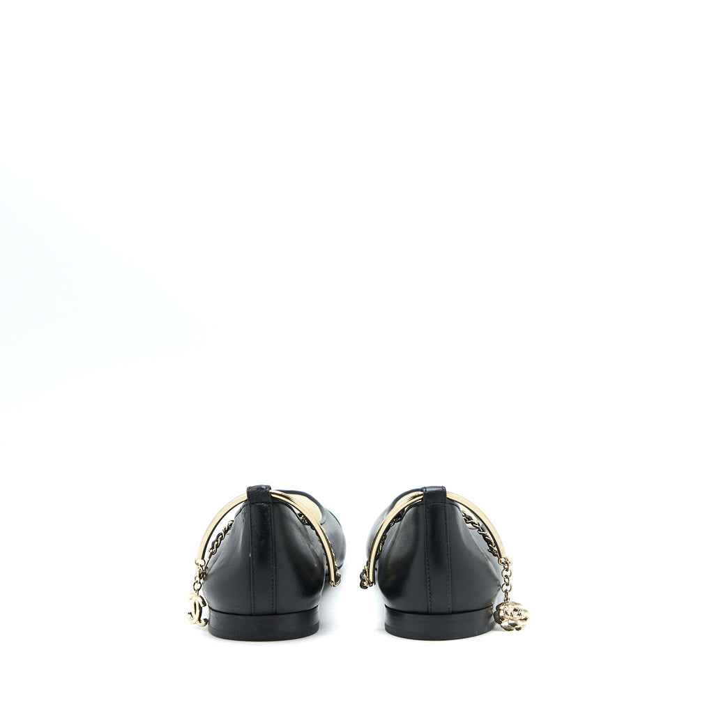 chanel-size-39-flats-lambskin-black
