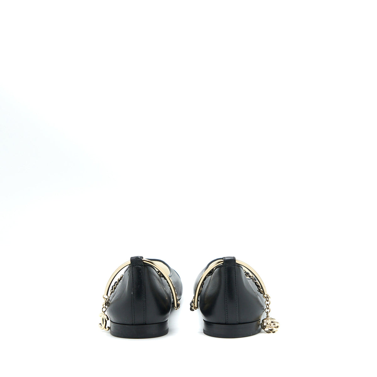 chanel-size-39-flats-lambskin-black