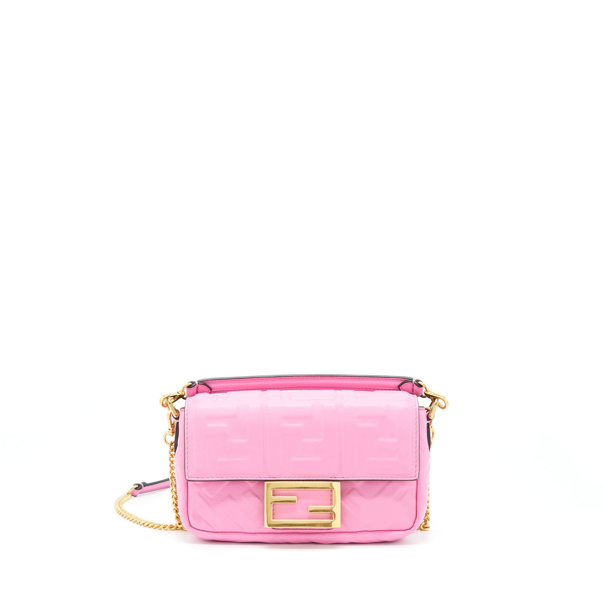 fendi-mini-baguette-lambskin-pink-ghw