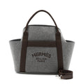 hermes-sac-de-pansage-groom-2way-tote-shoulder-bag-wool-fabric-grey-shw-stamp-z