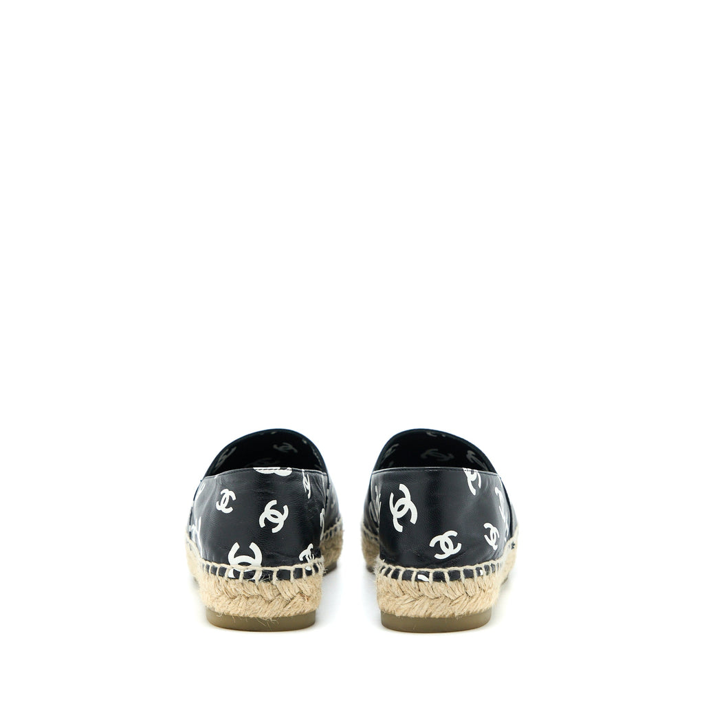 chanel-size-37-small-cc-logos-espadrilles-black-white