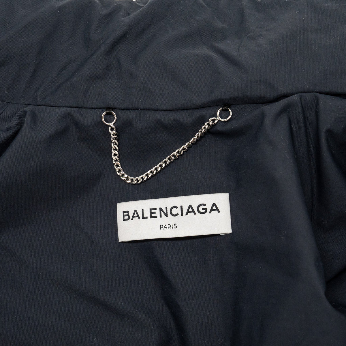 balenciaga-size-34-logo-anorak-nylon-black-shw