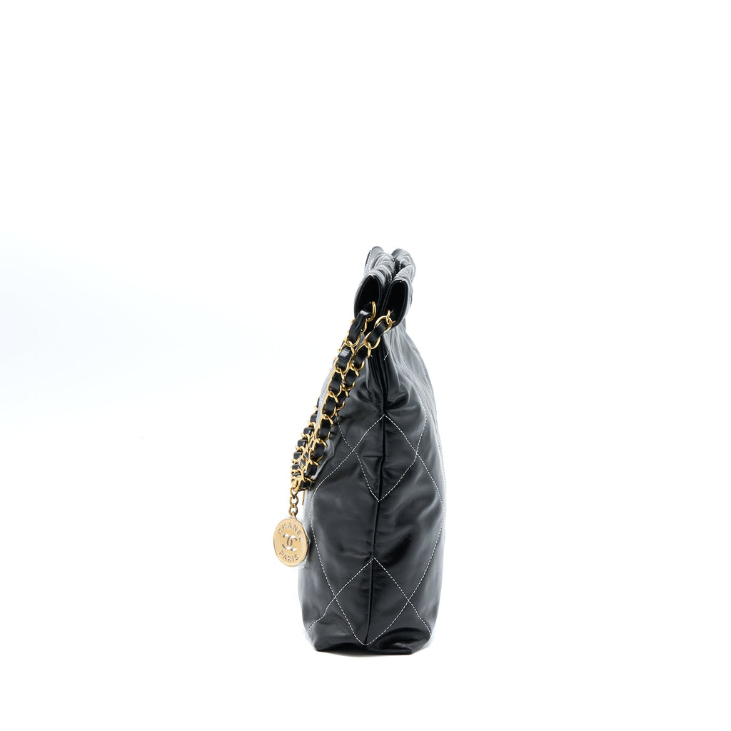 chanel-small-22-bag-gold-letter-shiny-calfskin-black-ghw-microchip