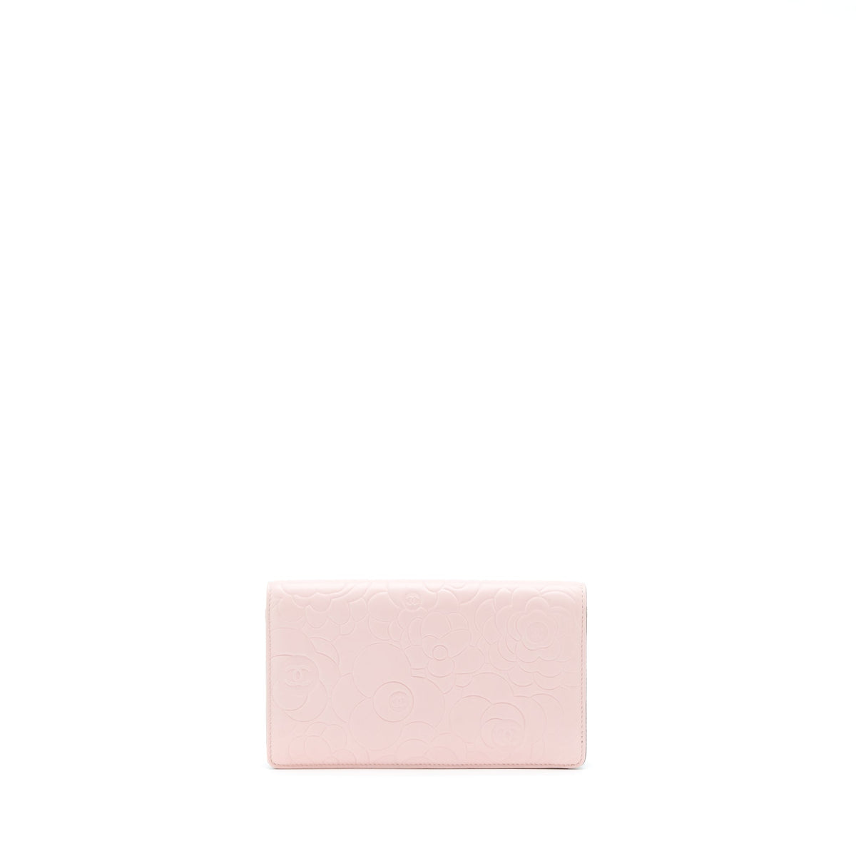 chanel-camellia-bag-long-wallet-lambskin-light-pink-dark-brown-with-shw