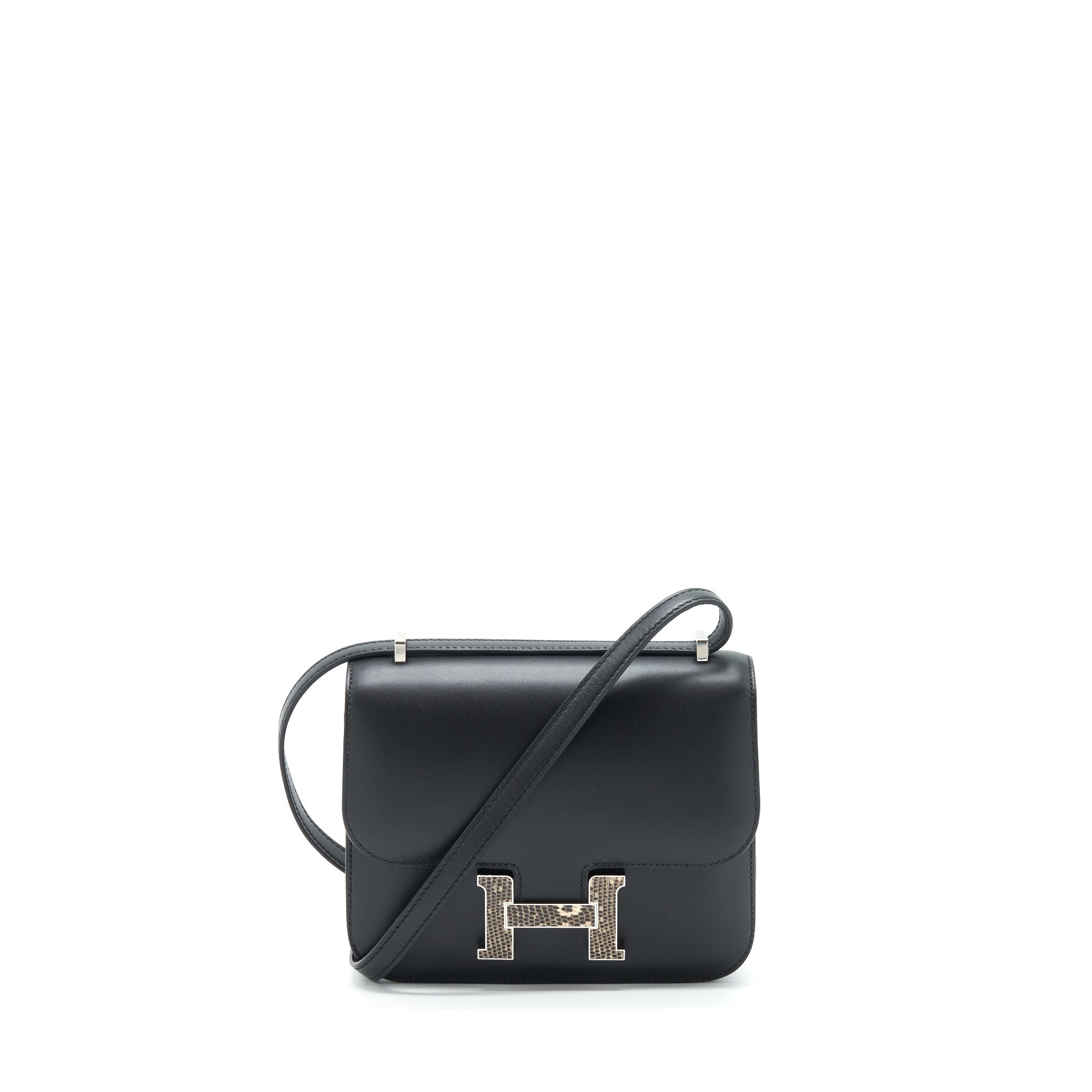 hermes-mini-constance-monsteur-leather-lizard-buckle-black-ombre-shw
