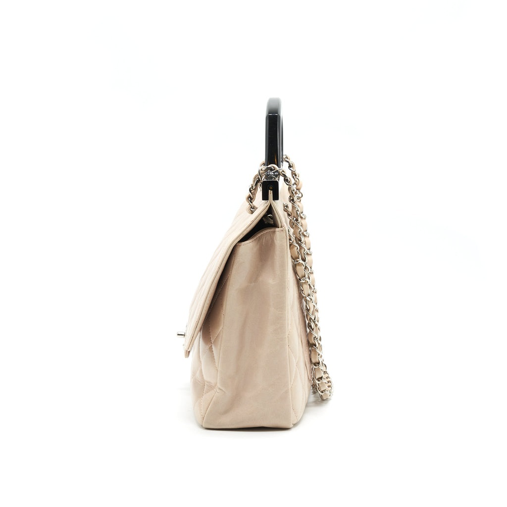 chanel-top-handle-flap-bag-with-chain-beige-black-serial20