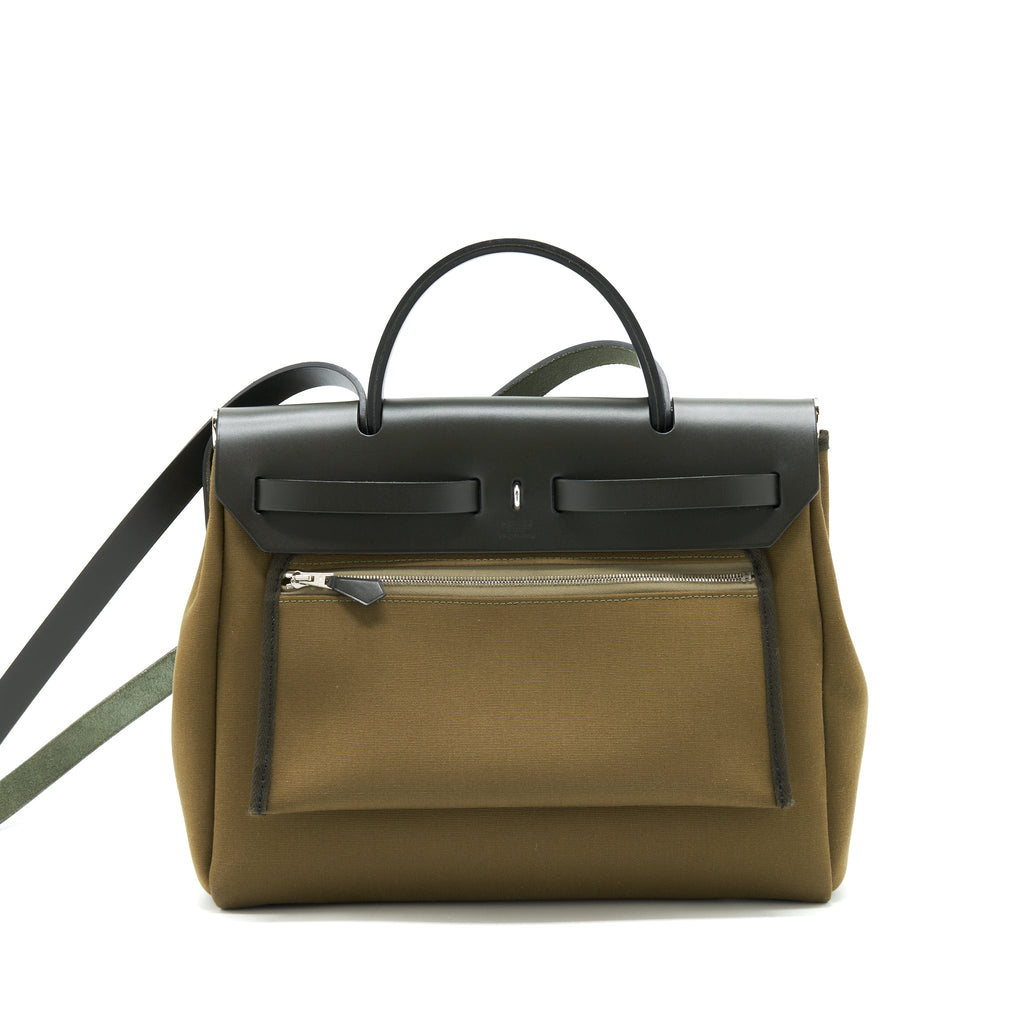 hermes-herbag-31-retourne-toilet-officer-vert-olive-kaki-shw
