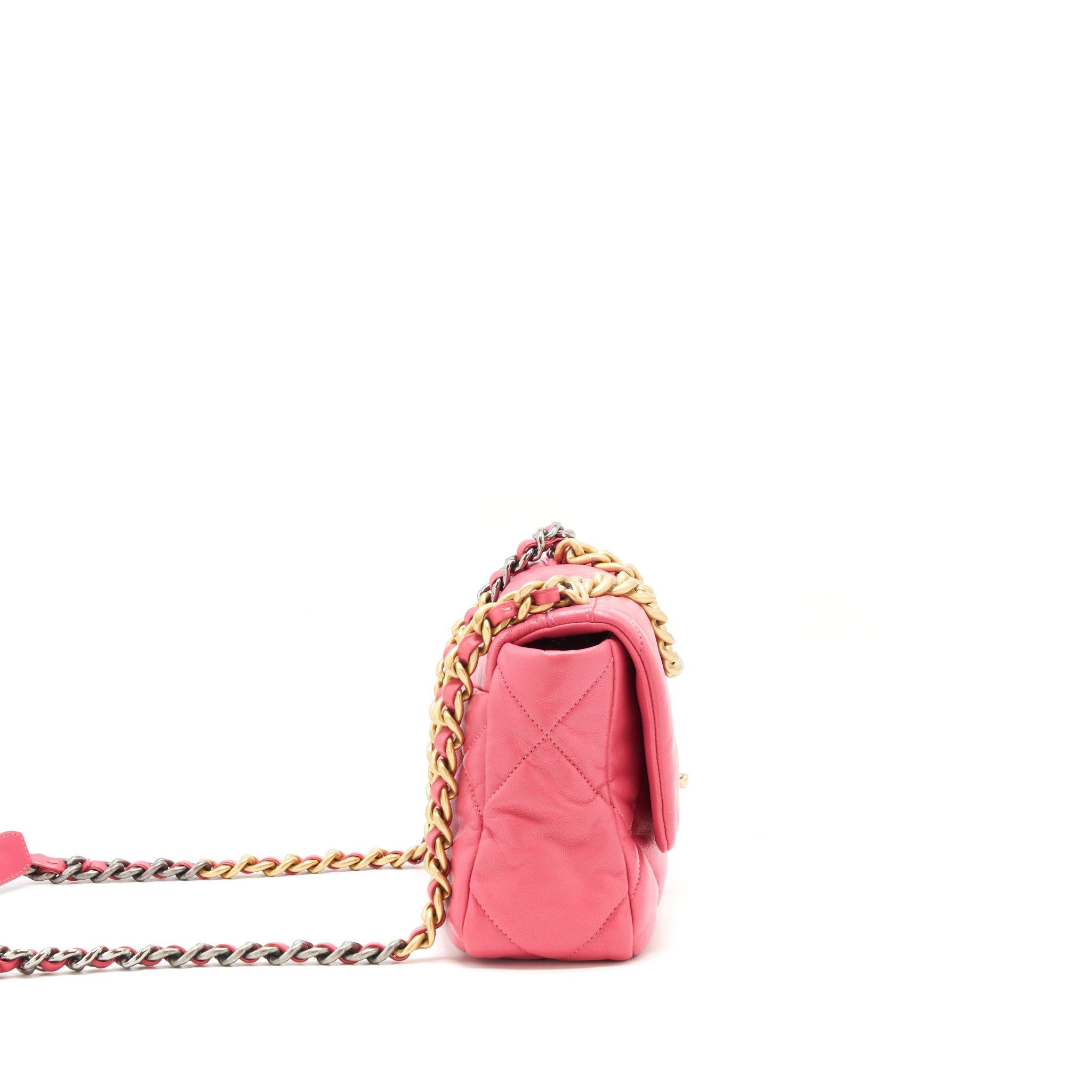 chanel-small-19-flap-bag-goatskin-pink-with-gold-silver-hardware