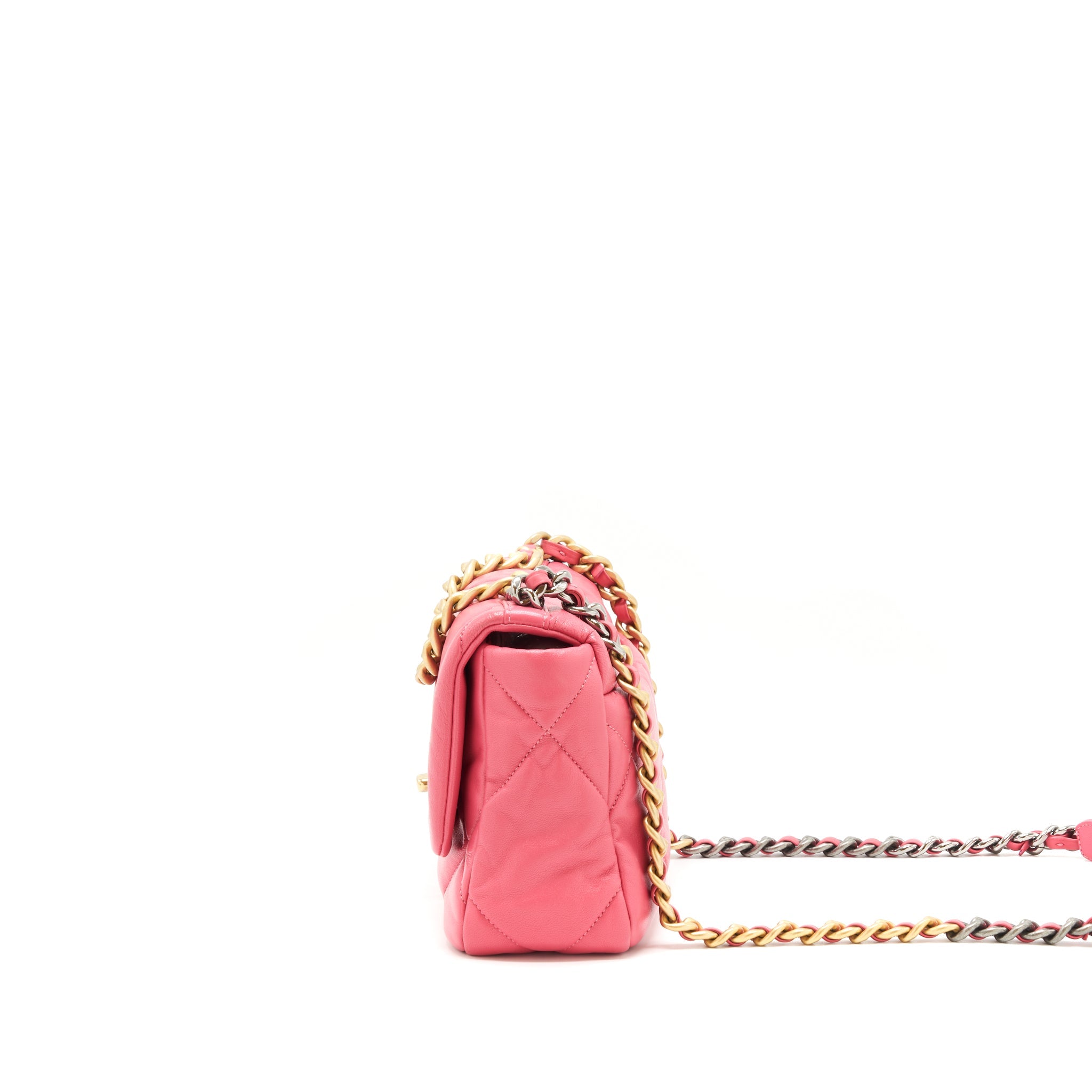 chanel-small-19-flap-bag-goatskin-pink-with-gold-silver-hardware