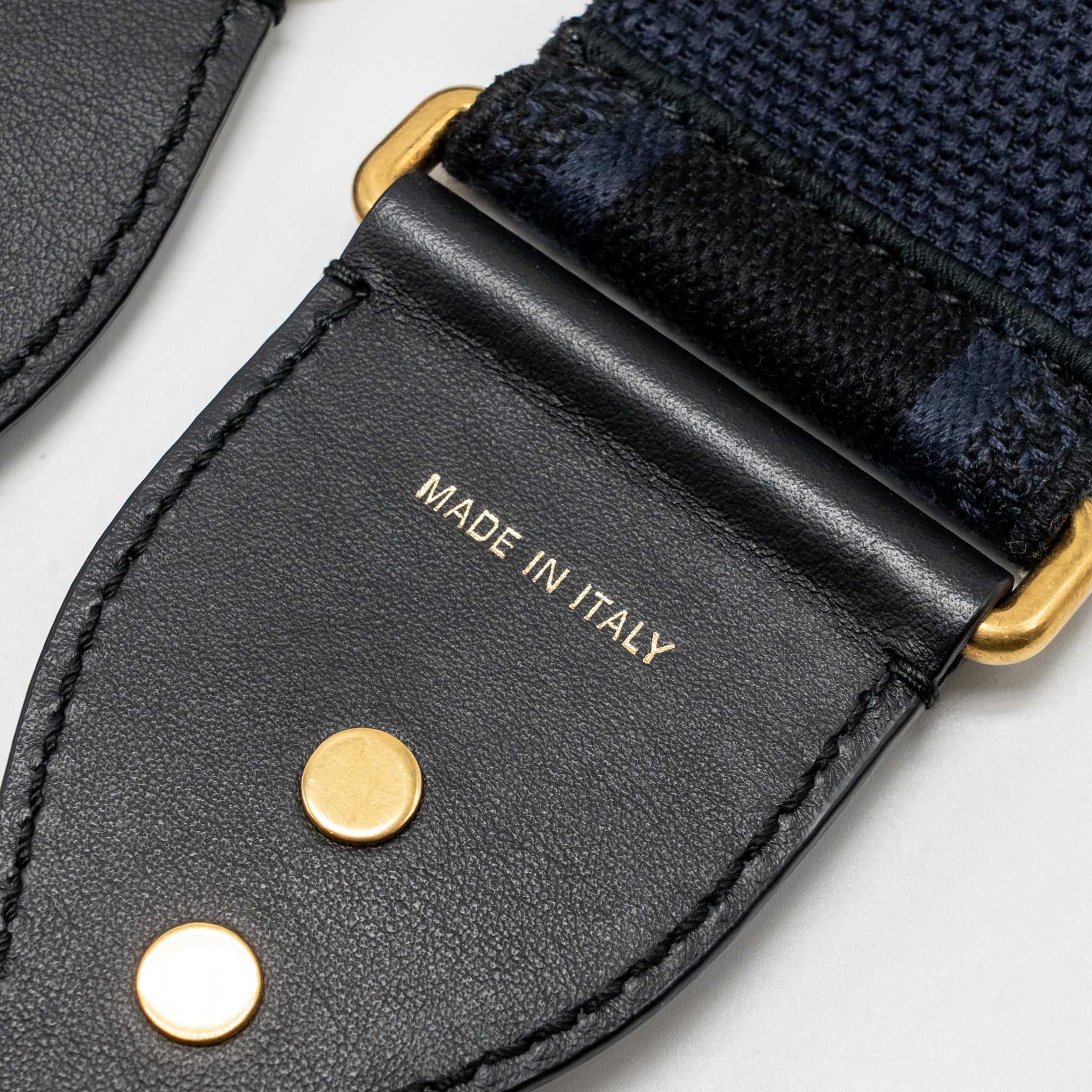 dior-shoulder-strap-fabric-leather-dark-blue-black-ghw