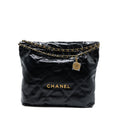chanel-medium-22-bag-gold-letter-shiny-calfskin-black-ghw-microchip