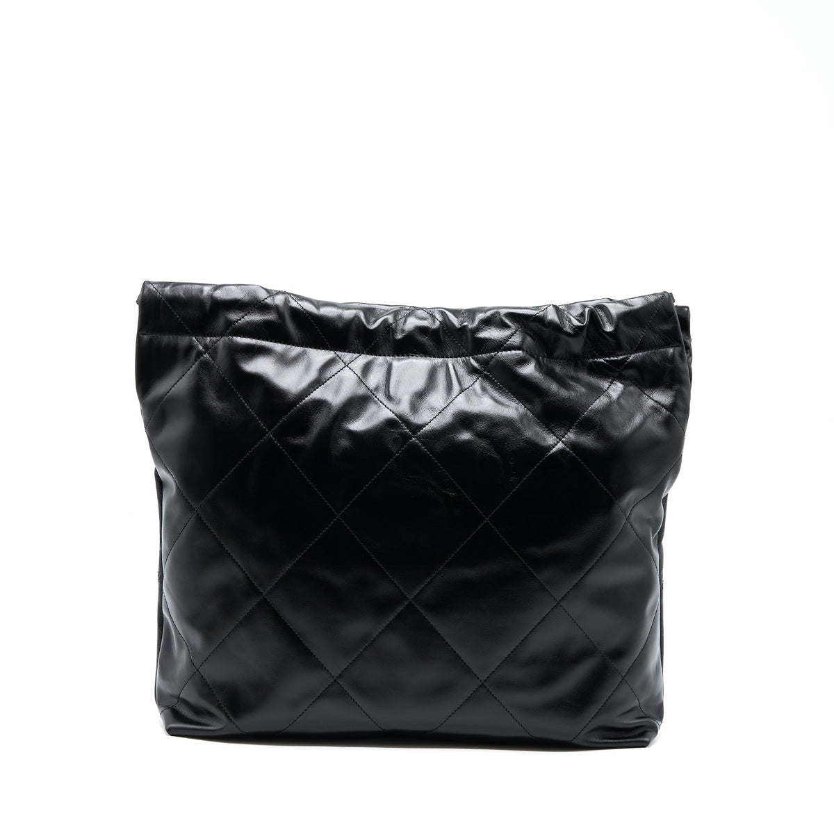 chanel-medium-22-bag-gold-letter-shiny-calfskin-black-ghw-microchip