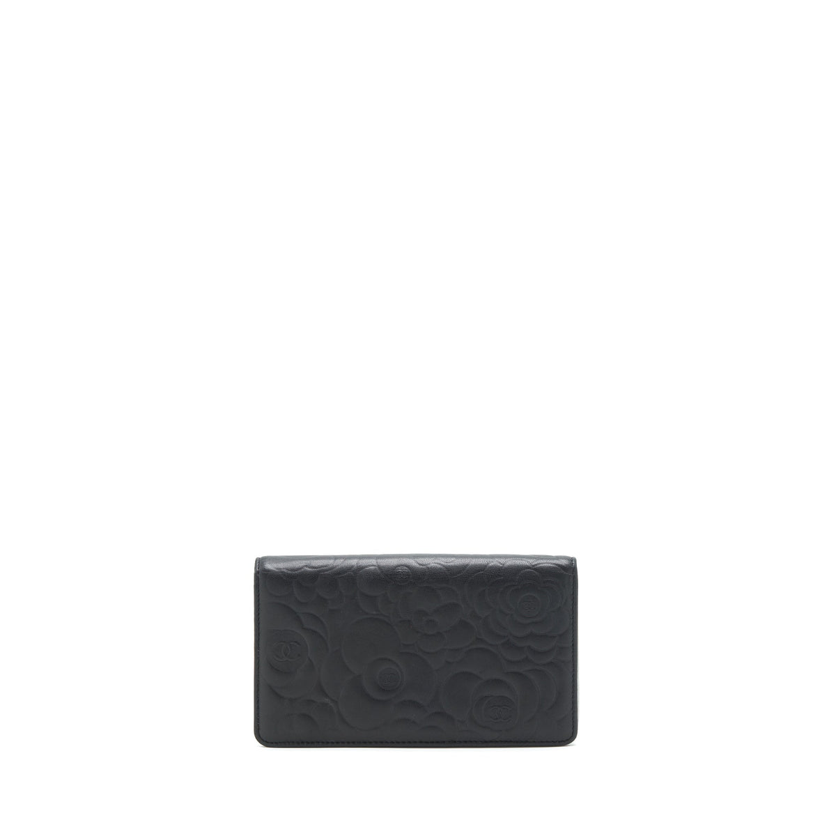 chanel-camellia-fold-long-wallet-lambskin-black-silver-shw