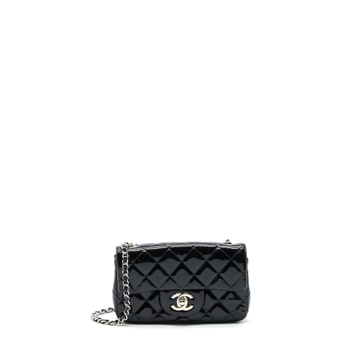 chanel-super-mini-rectangular-flap-bag-patent-black-shw