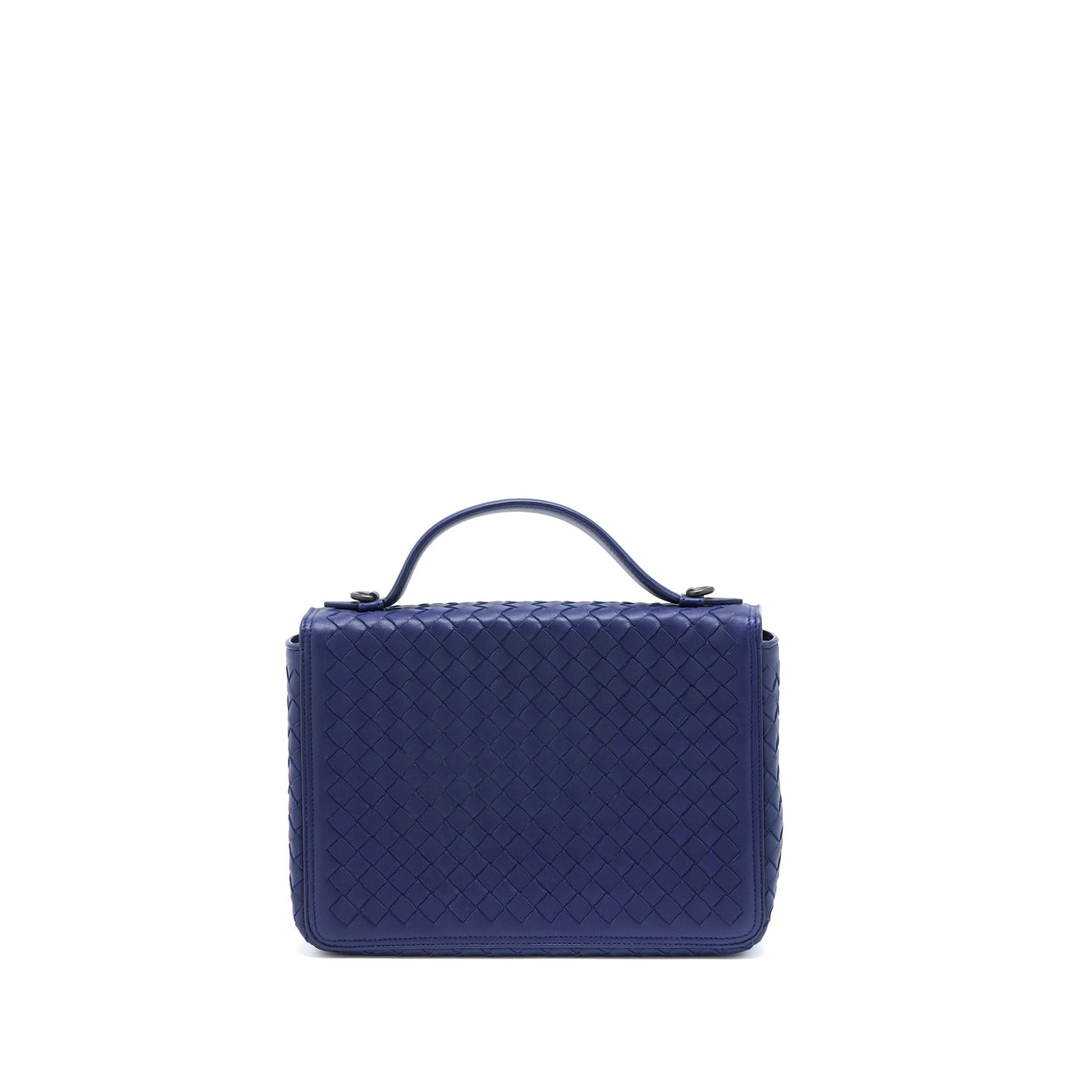 bottega-veneta-top-handle-crossbody-bag-navy-blue-with-black-hardware