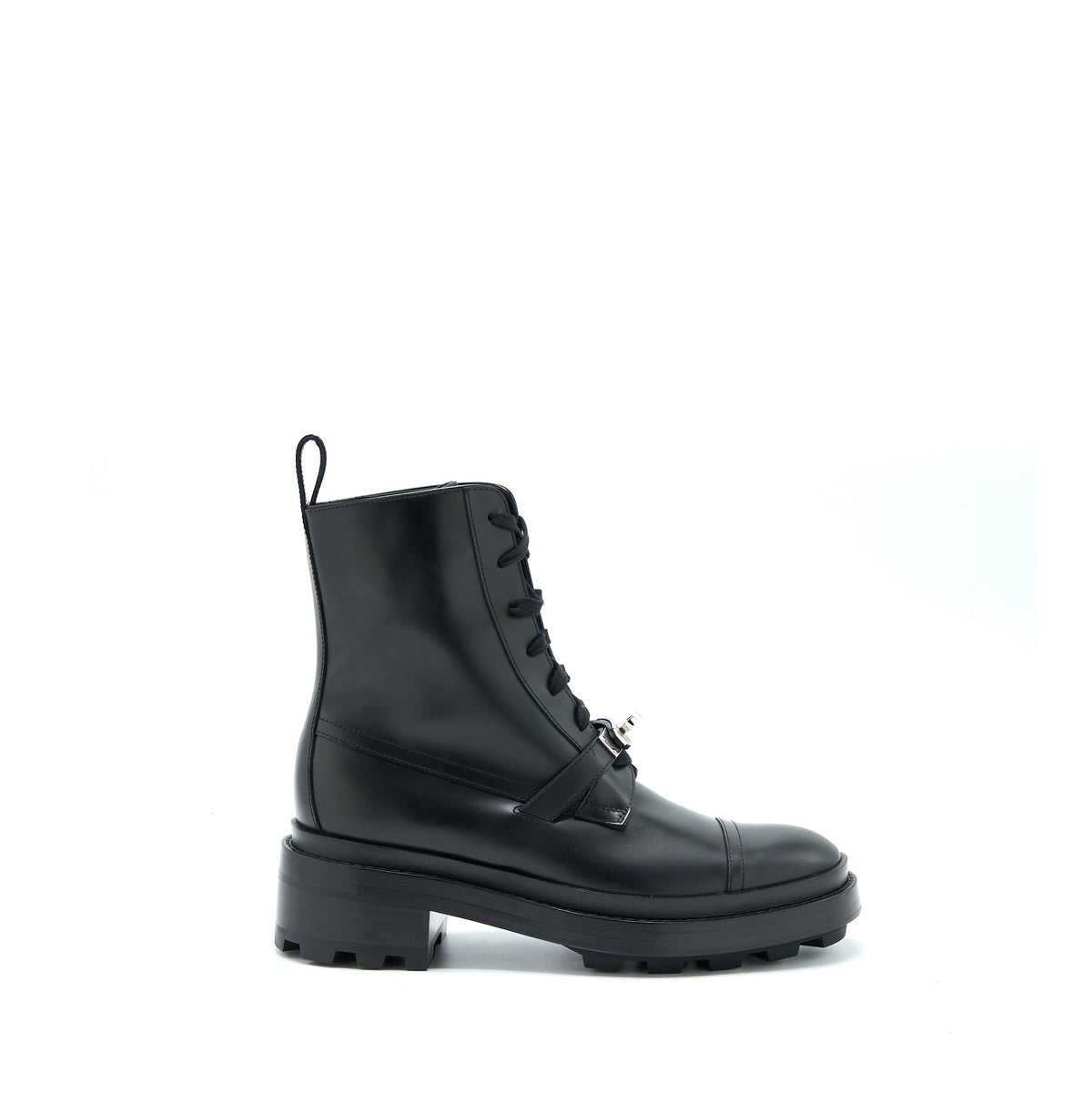hermes-size-37-funk-ankle-boot-with-kelly-buckle-glazed-calfskin-black-shw