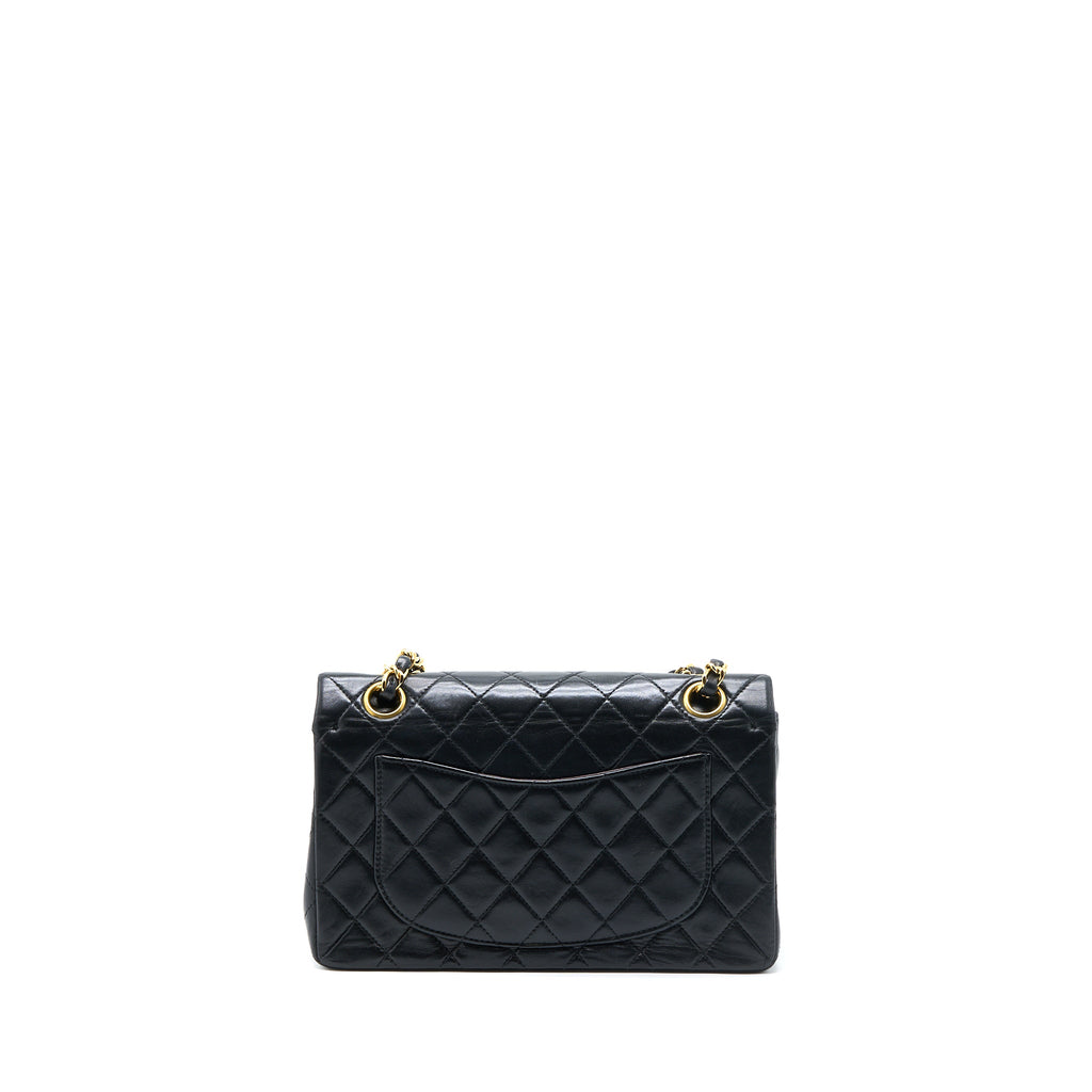 chanel-vintage-classic-double-flap-lambskin-black-ghw