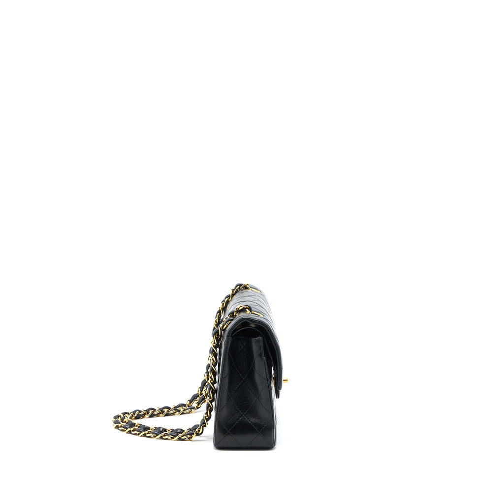 chanel-vintage-classic-double-flap-lambskin-black-ghw