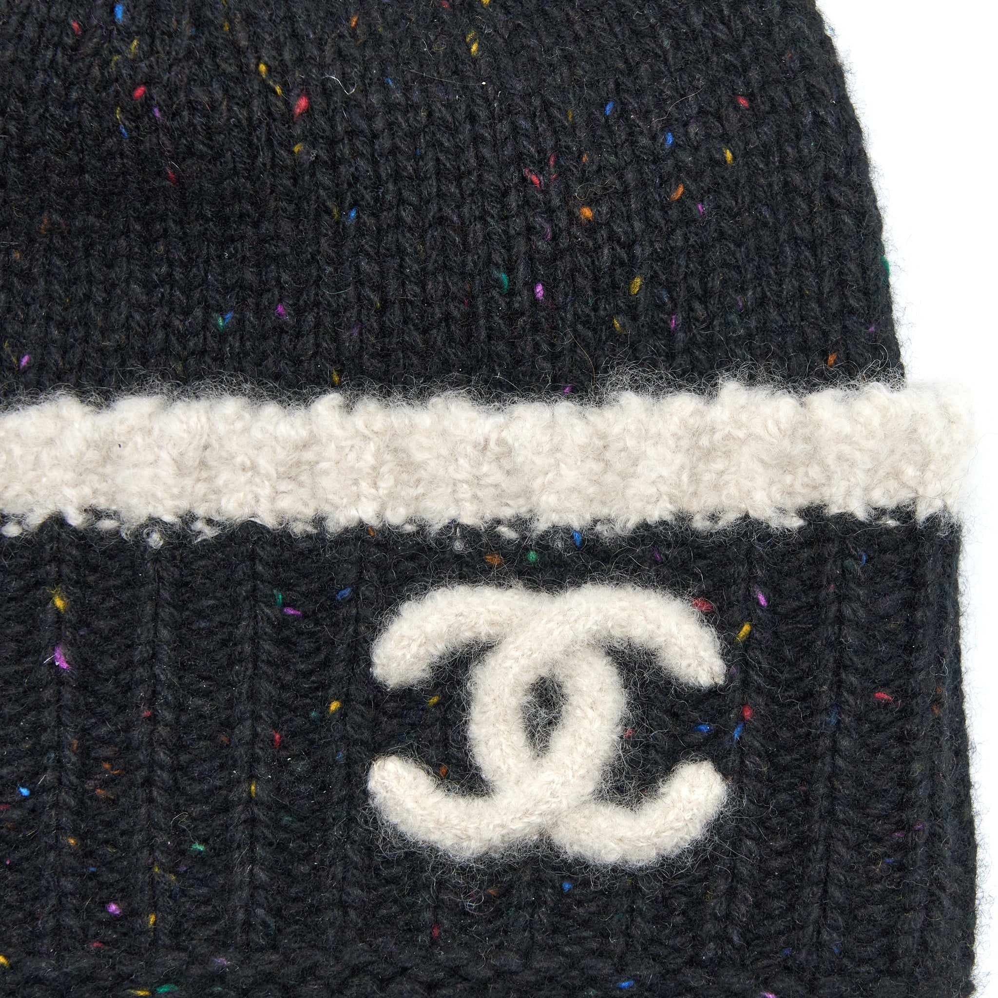 chanel-beanie-hat-cashmere-black-white
