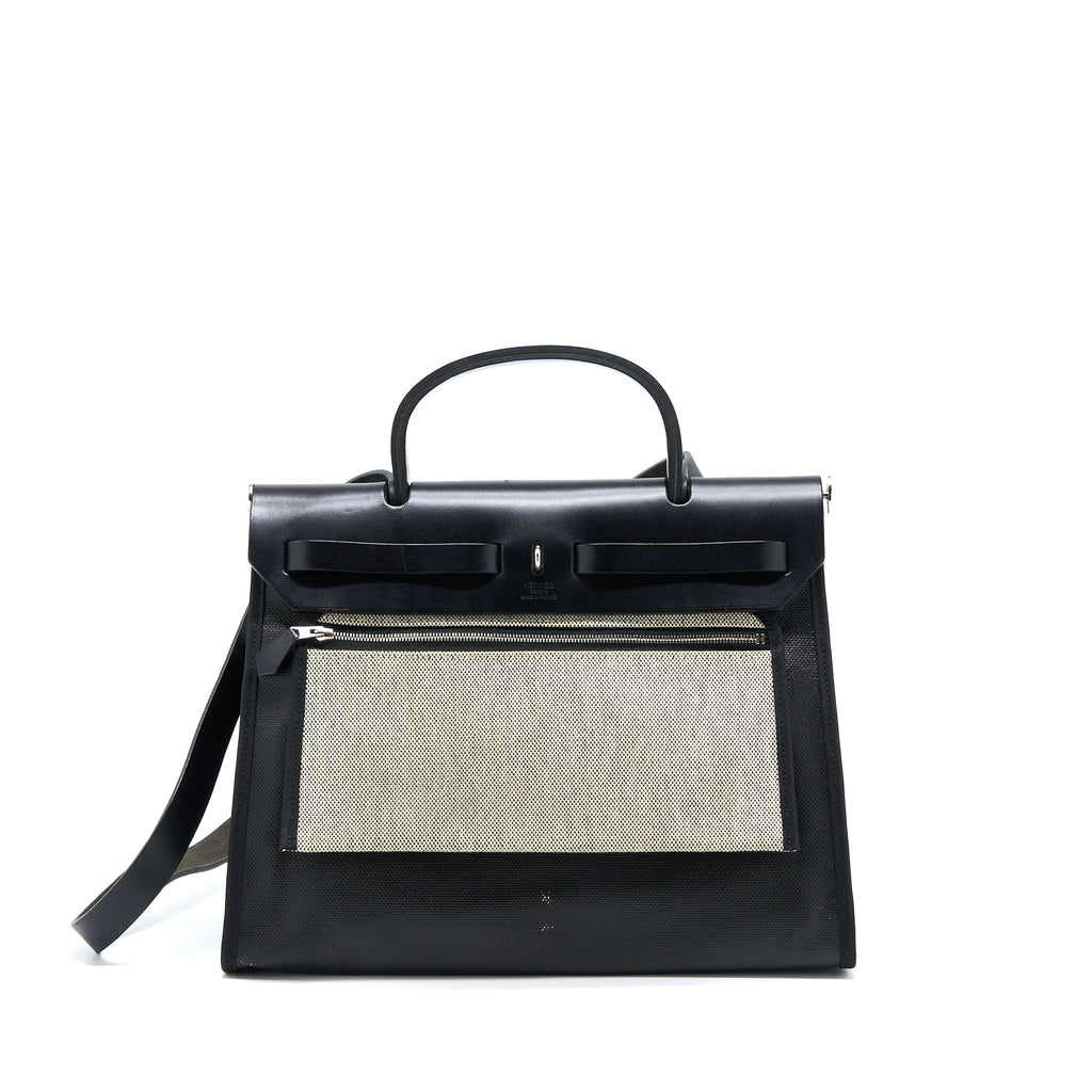 hermes-herbag-zip-31-canvas-leather-black-shw-stamp-a
