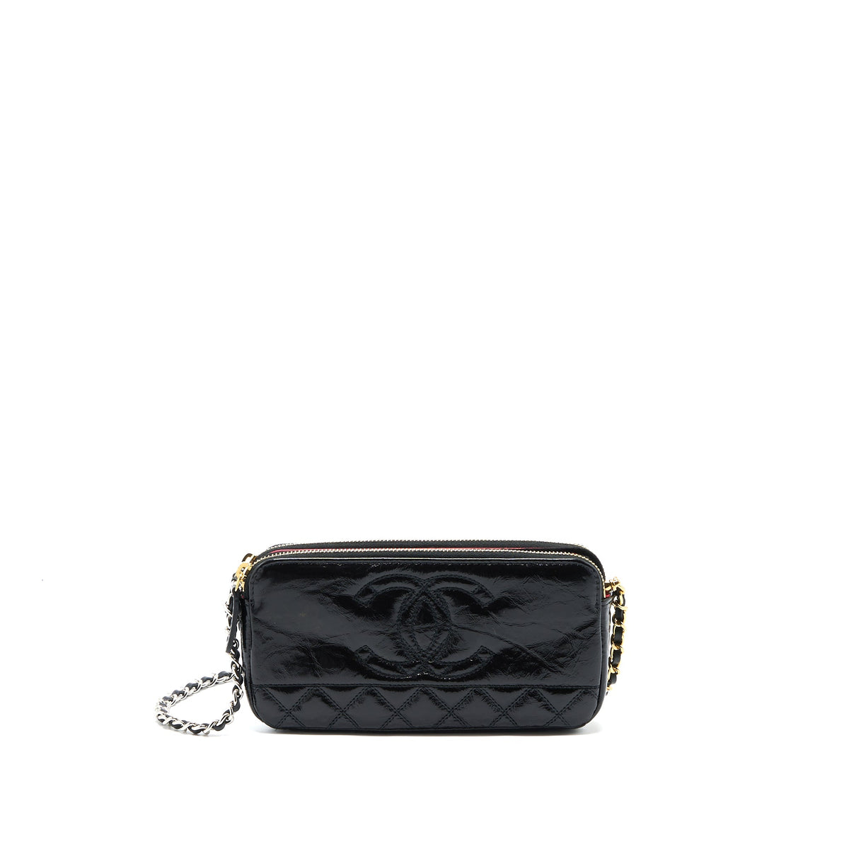 chanel-double-zip-wallet-on-chain-aged-calfskin-black-multicolour-hardware