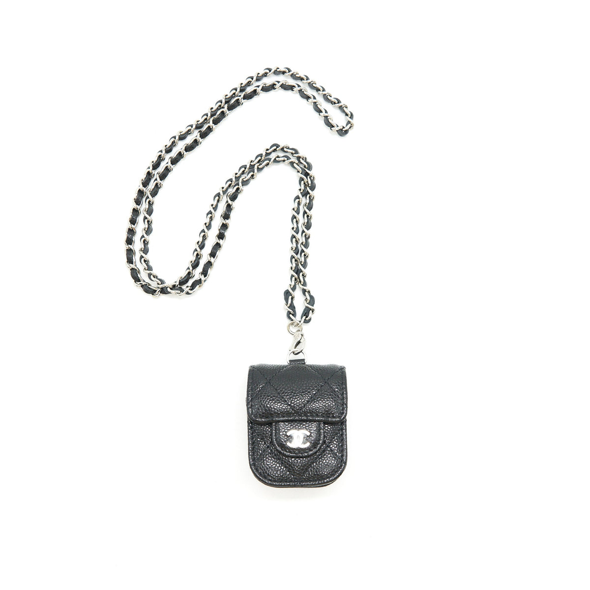 chanel-airpods-case-caviar-black-shw
