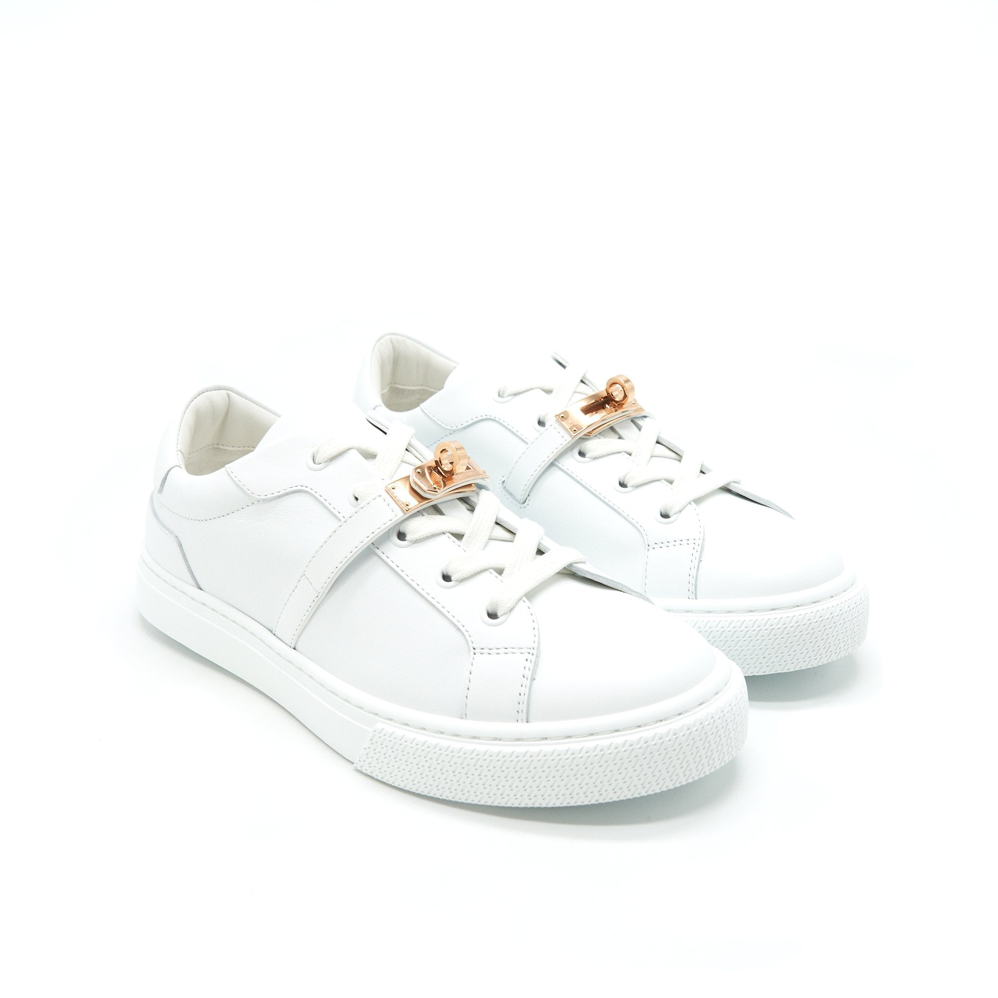 hermes-day-sneaker-size38-calfskin-rose-gold-plated-kelly-buckle