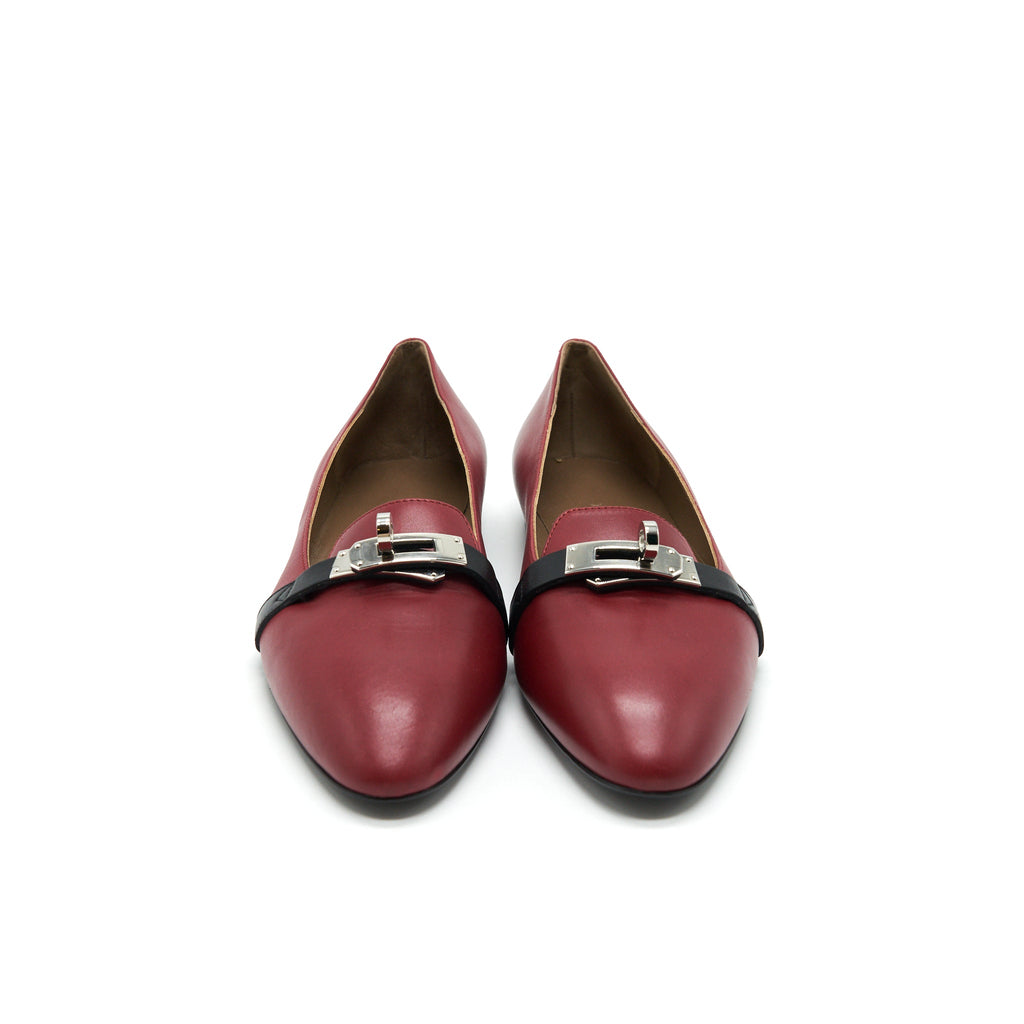 hermes-buckle-flat-shoes-in-red