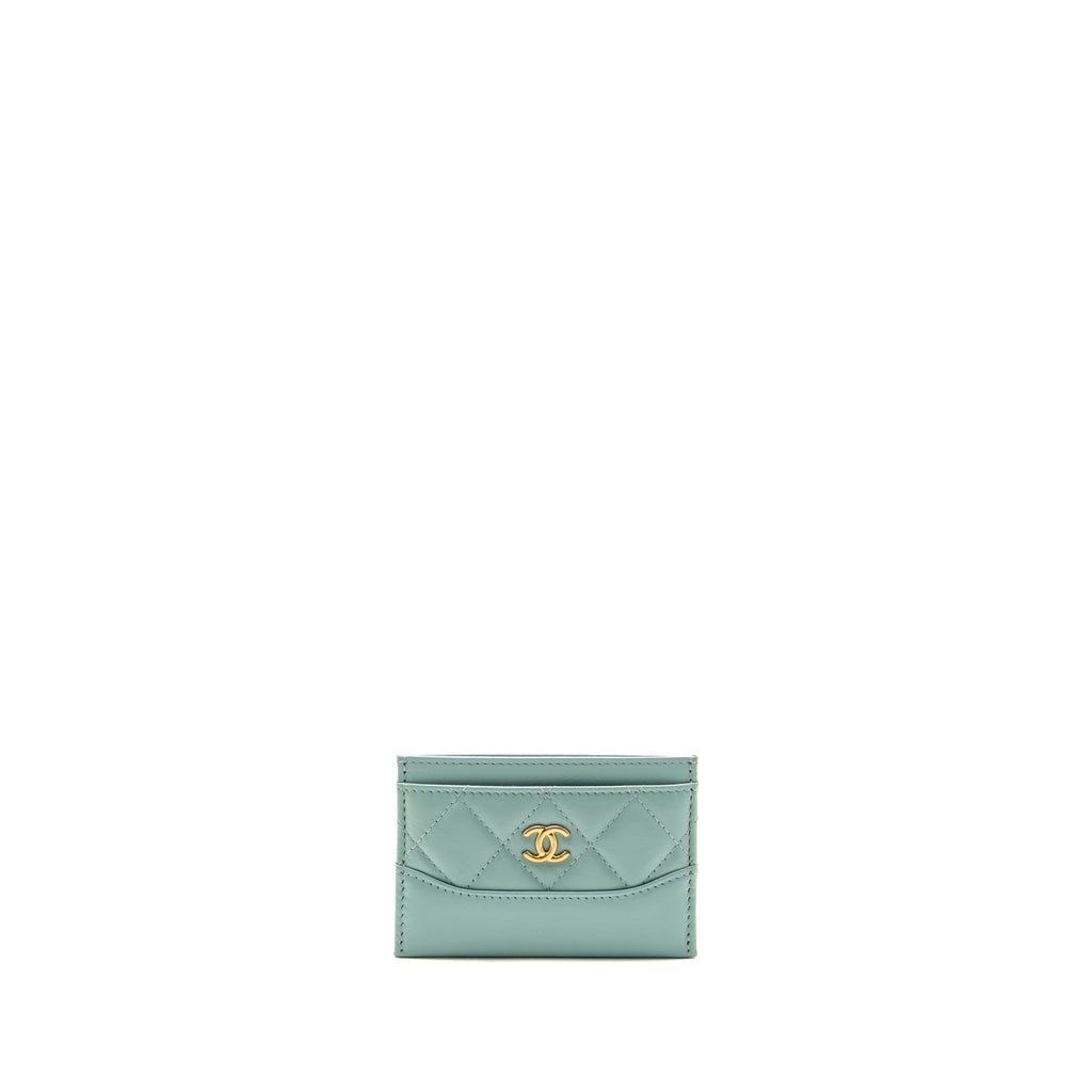 chanel-gabrielle-card-holder-calfskin-green-ghw