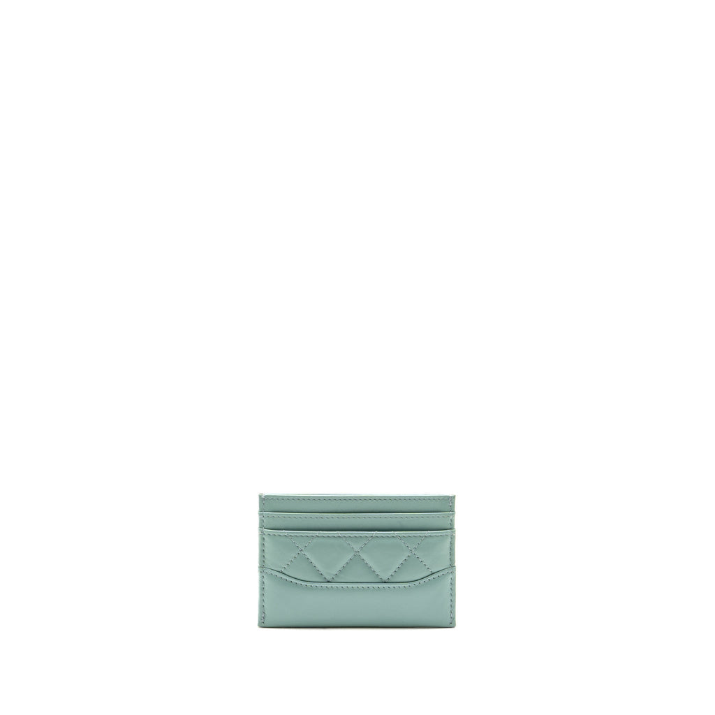 chanel-gabrielle-card-holder-calfskin-green-ghw