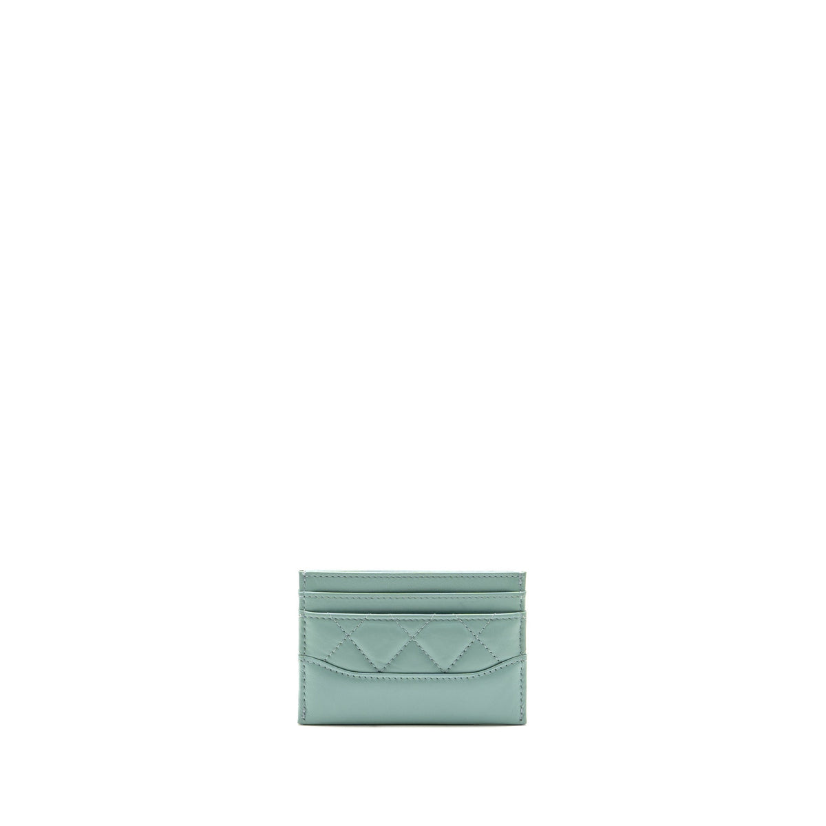 chanel-gabrielle-card-holder-calfskin-green-ghw