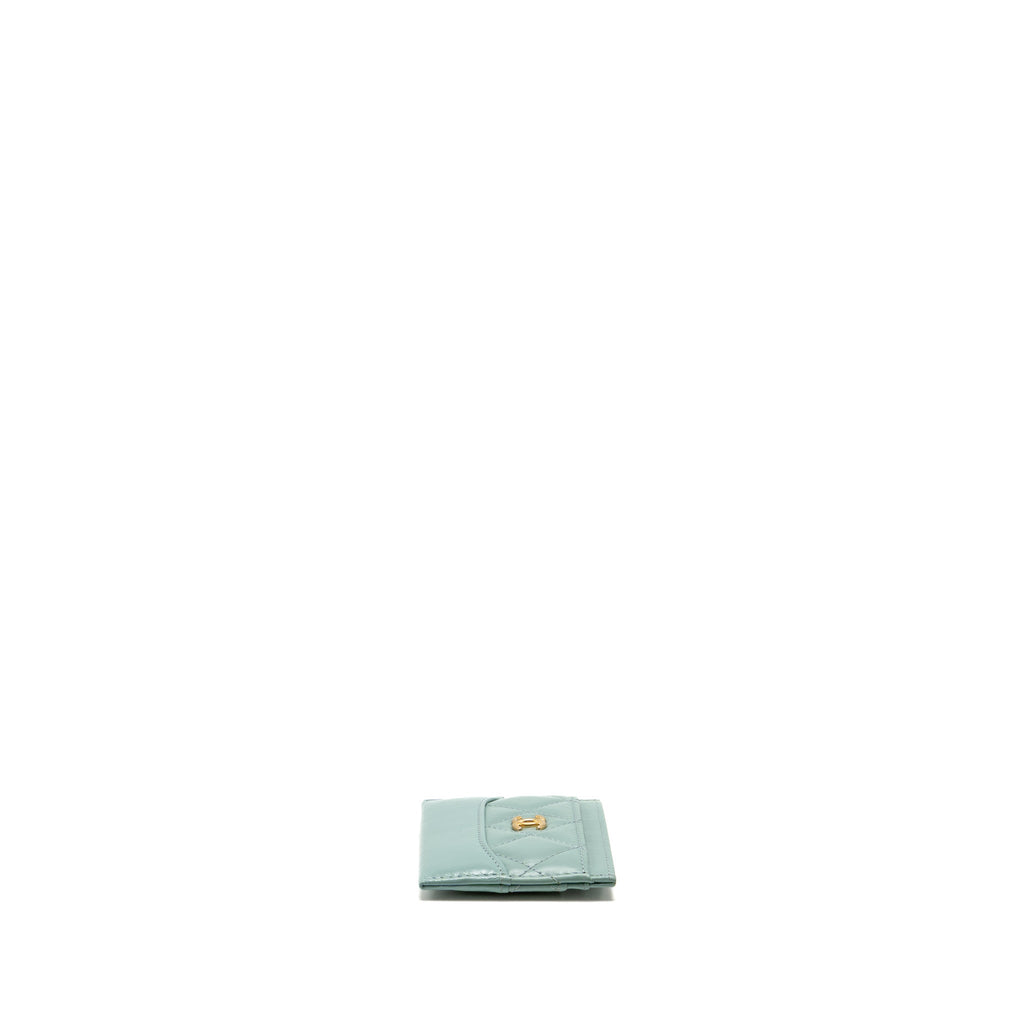 chanel-gabrielle-card-holder-calfskin-green-ghw