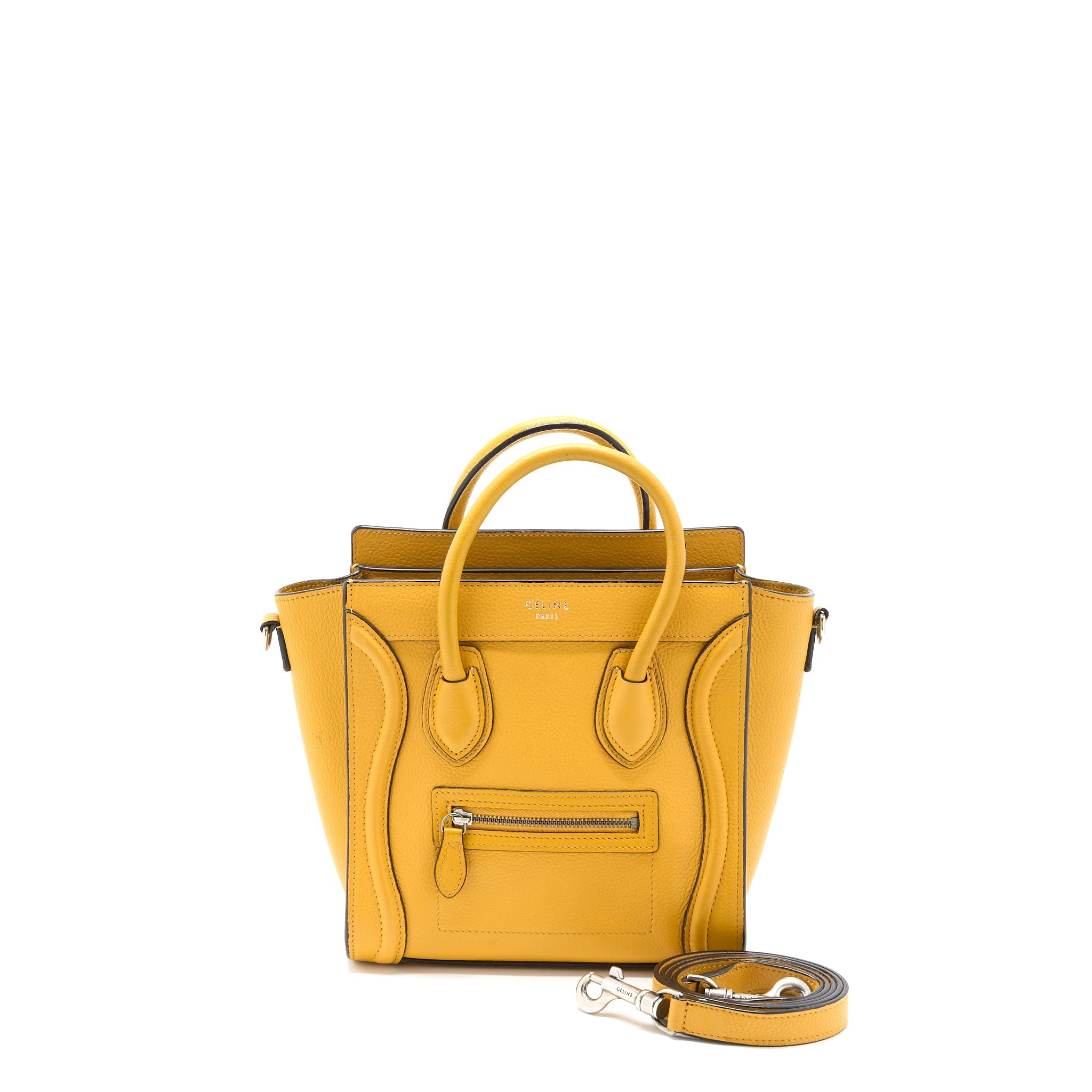 celine-nano-luggage-bag-calfskin-yellow-shw