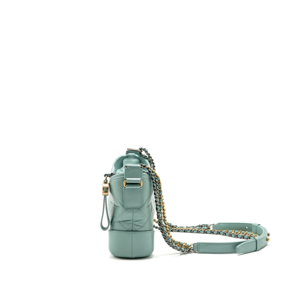 chanel-small-gabrielle-hobo-bag-calfskin-green-multicolour-hardware