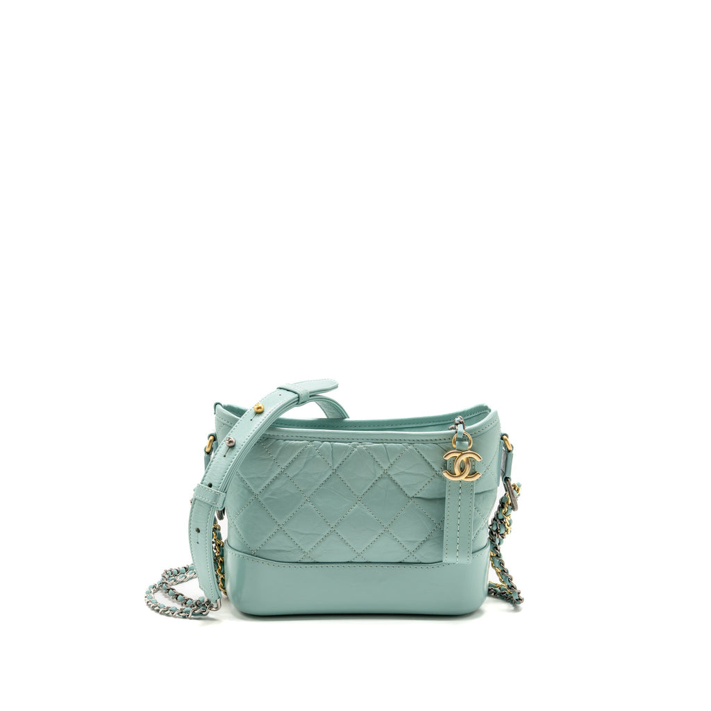 chanel-small-gabrielle-hobo-bag-calfskin-green-multicolour-hardware