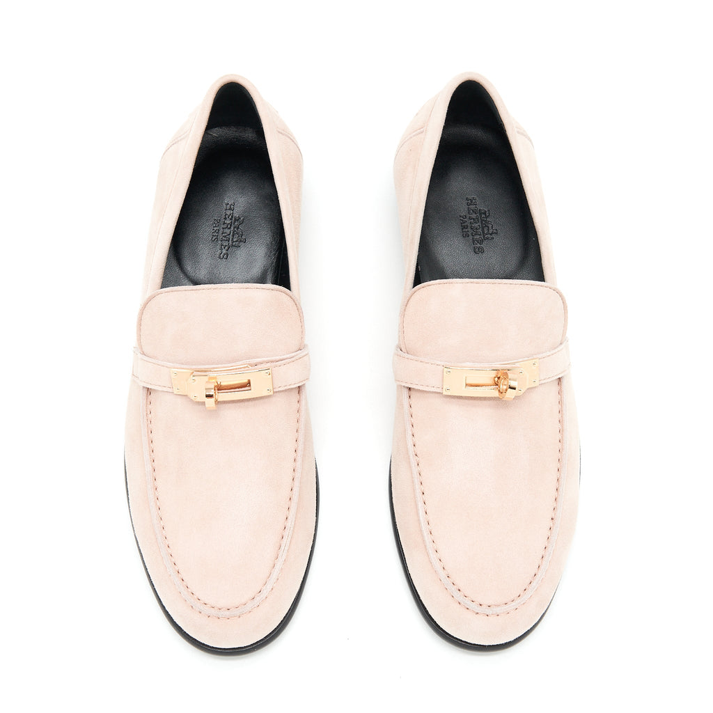 hermes-size-37-5-destin-loafer-chevre-velours-rose-opaline-rghw