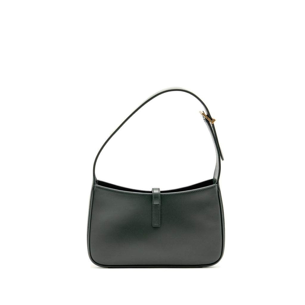 saint-laurent-ysl-le-5-a-7-smooth-leather-dark-green-ghw