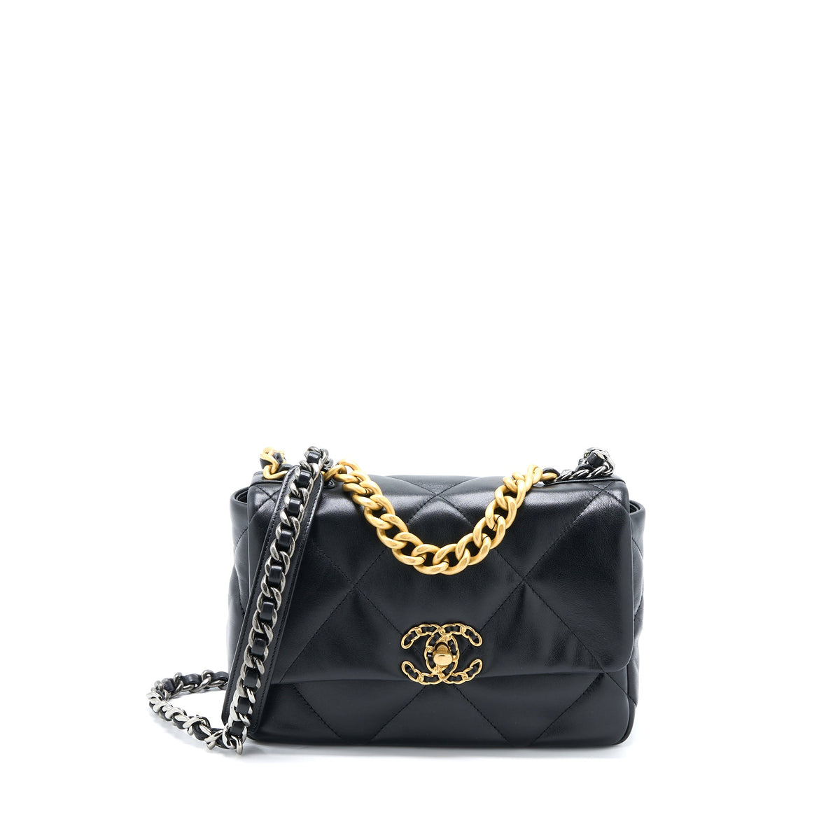 chanel-small-19-bag-lambskin-black-multicolour-hardware-2