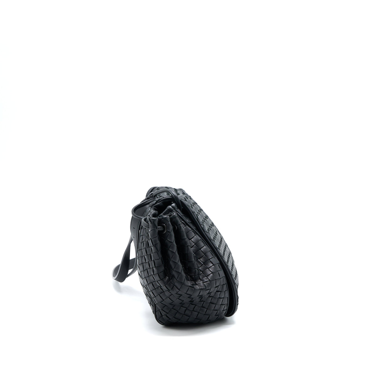 bottega-veneta-intrecciato-flap-bag-black