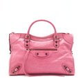 balenciaga-classic-city-bag-pink-ruthenium-hardware