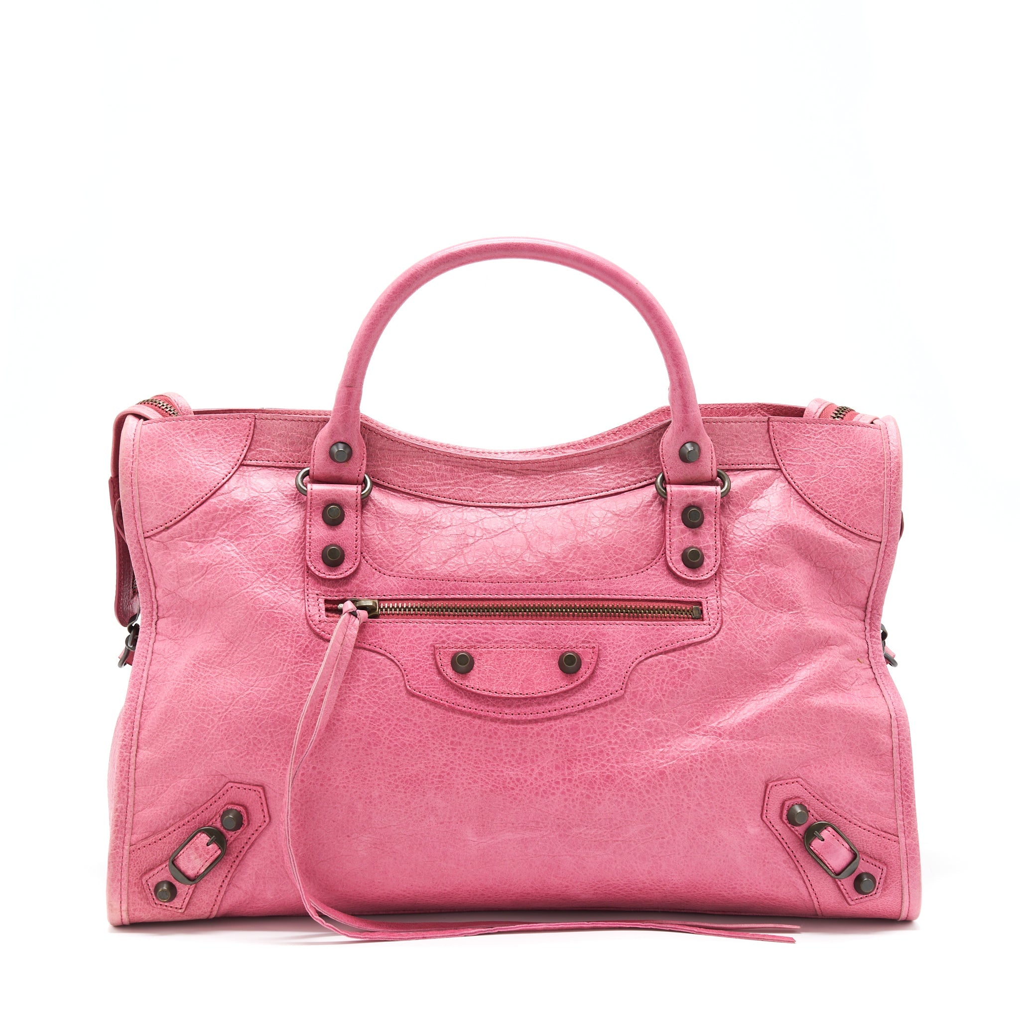 balenciaga-classic-city-bag-pink-ruthenium-hardware