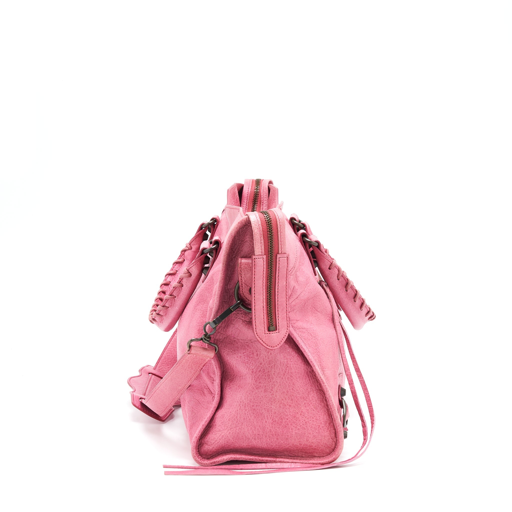 balenciaga-classic-city-bag-pink-ruthenium-hardware