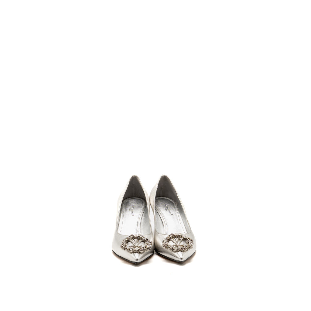 louis-vuitton-size-34-5-met-pump-metallic-calfskin-silver