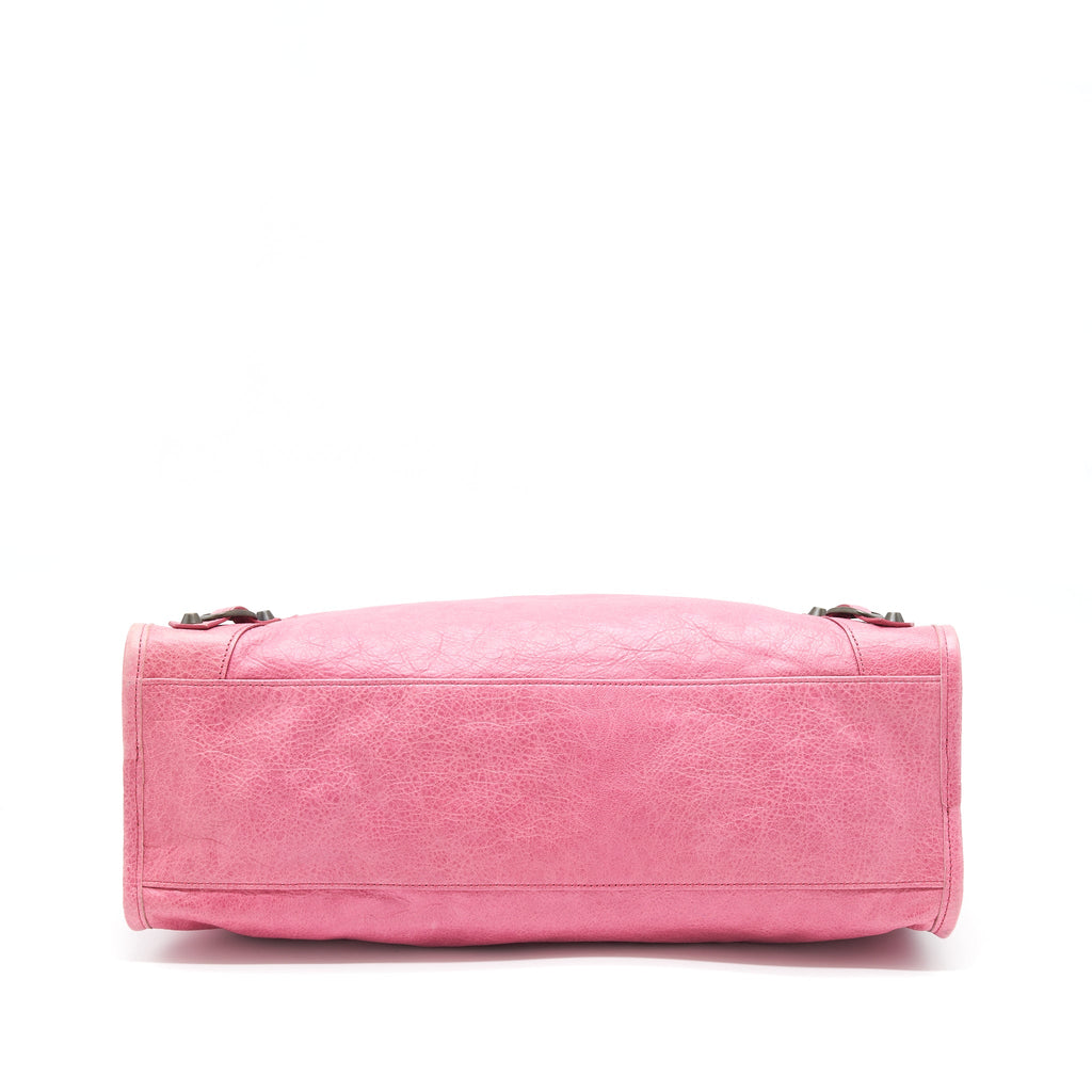 balenciaga-classic-city-bag-pink-ruthenium-hardware
