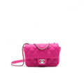 chanel-rubber-quilted-lambskin-flap-bag-pink-shw