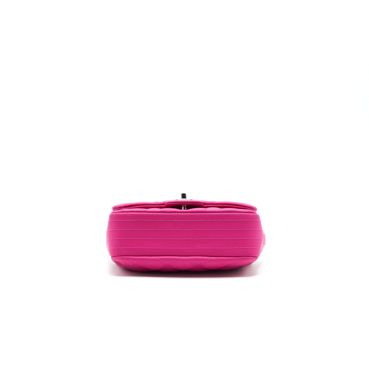 chanel-rubber-quilted-lambskin-flap-bag-pink-shw
